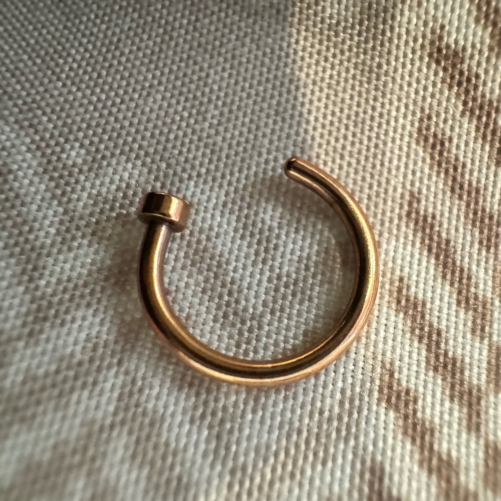 14k yellow gold nose Ring